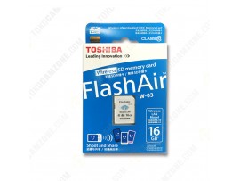 Toshiba FlashAir W-03 Wireless SD Flash Memory Card 16 GB Wi-Fi Full HD